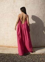 Gathered Maxi Dress With Spaghetti Straps 4
